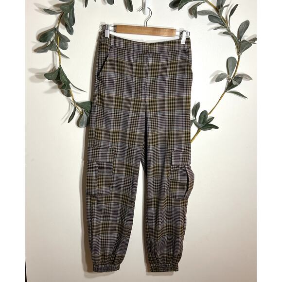 Vero Moda Plaid Joggers LAST CALL - Picture 1 of 7